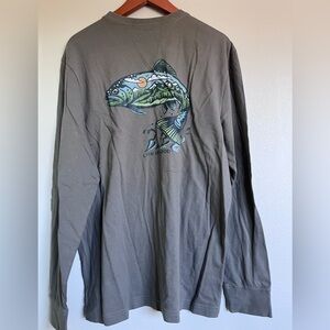 Life Is Good Men's Olive Long Sleeve Tee
